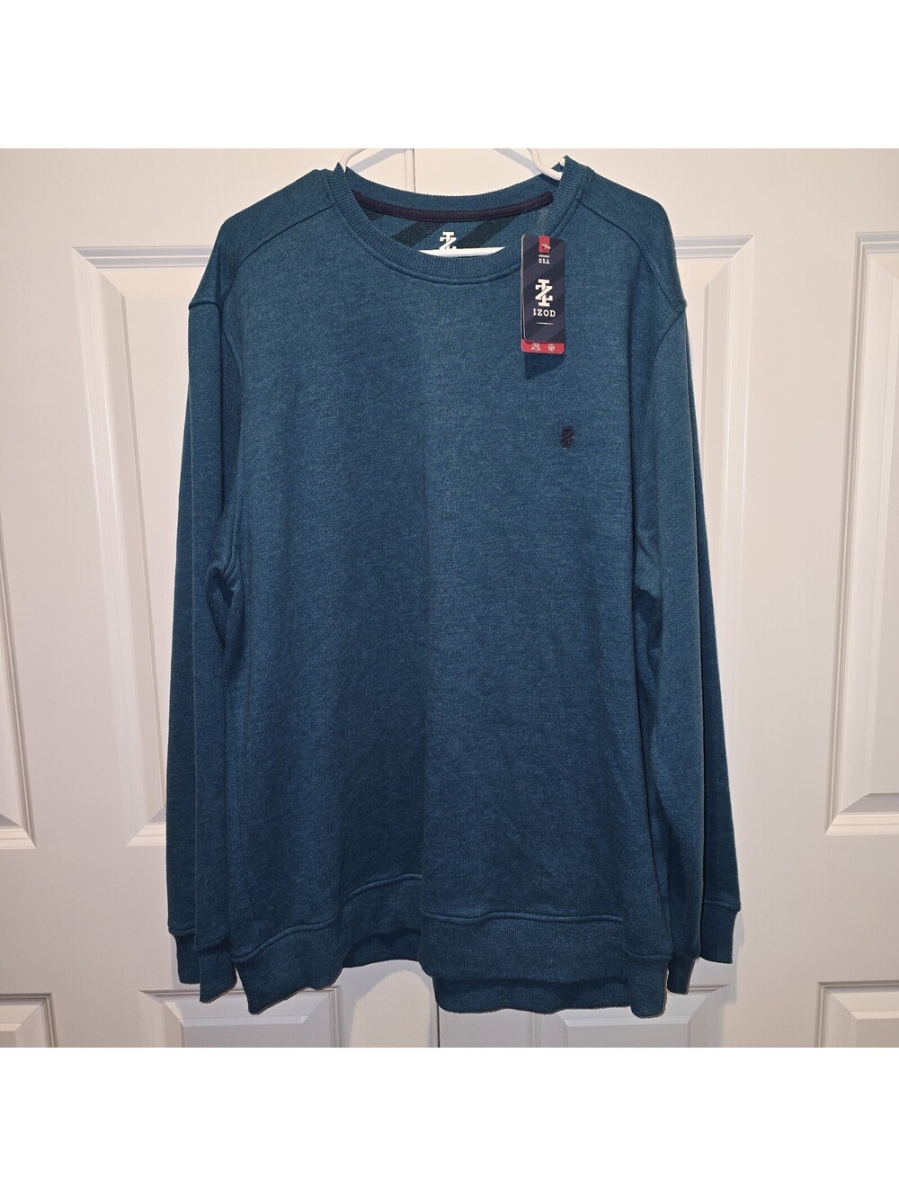 IZOD Varsity Supersoft Mens Crewneck Sweatshirt Pullover Lyons Blue XL NWT $60